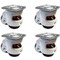 Casterhq TP-40F, 1.75" Wheel, Retractable Leveling Machine Casters, 4 Pack - TP9340-01-NYL-IPC - alternate 1